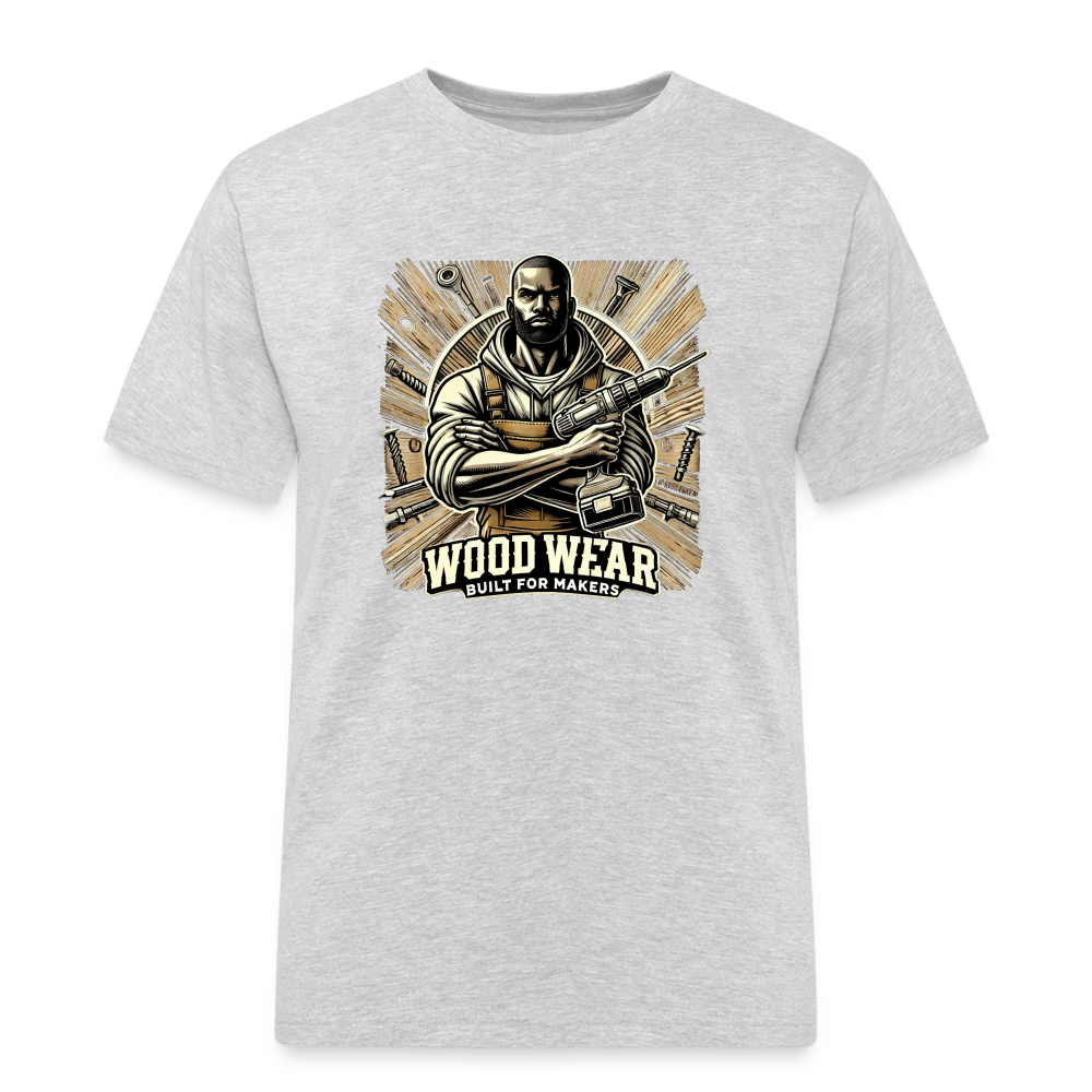 Workshop Warrior - Rugged T-Shirt - Grau meliert