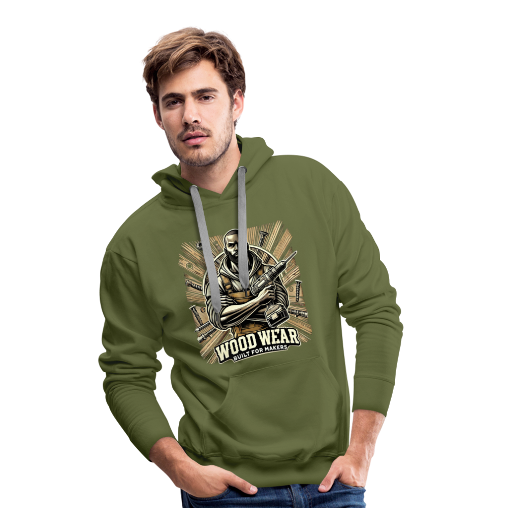 Workshop Warrior - Premium Hoodie - Olivgrün