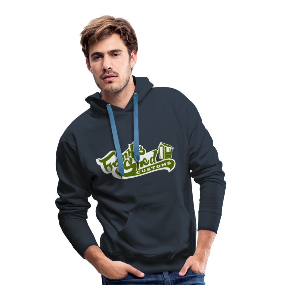 Franks Shed Customs (grün) - Premium Hoodie - Navy