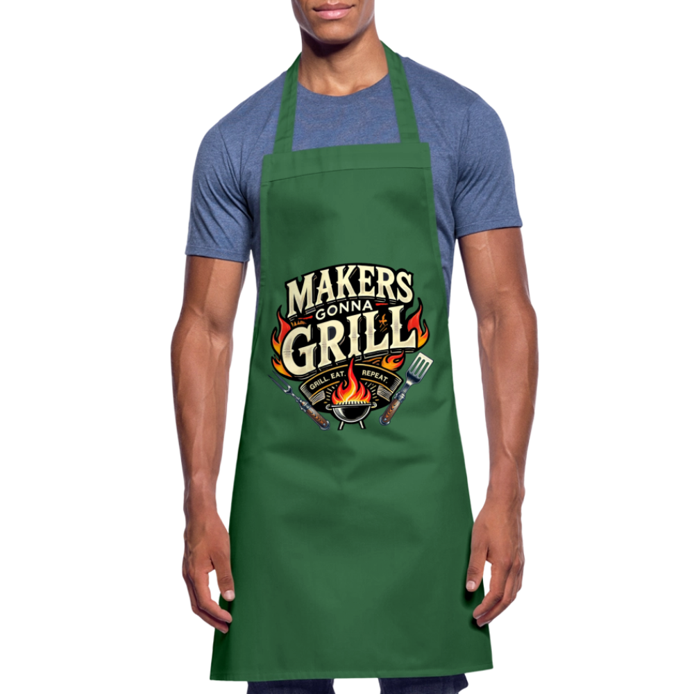Makers gonna Grill - Grillschürze - Grün