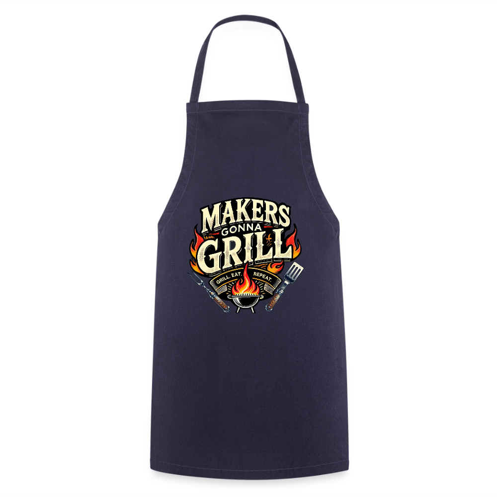 Makers gonna Grill - Grillschürze - Navy