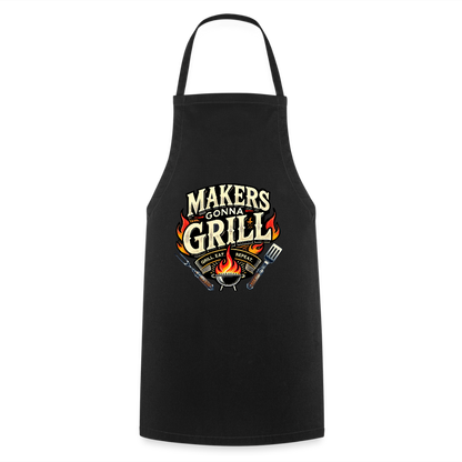 Makers gonna Grill - Grillschürze - Schwarz