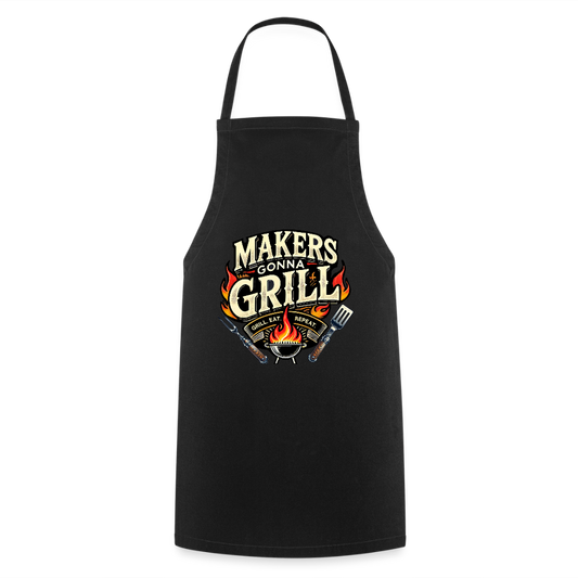 Makers gonna Grill - Grillschürze - Schwarz