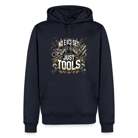 No Excuses, Just Tools! - Drill Sergeant Premium Hoodie - Navy