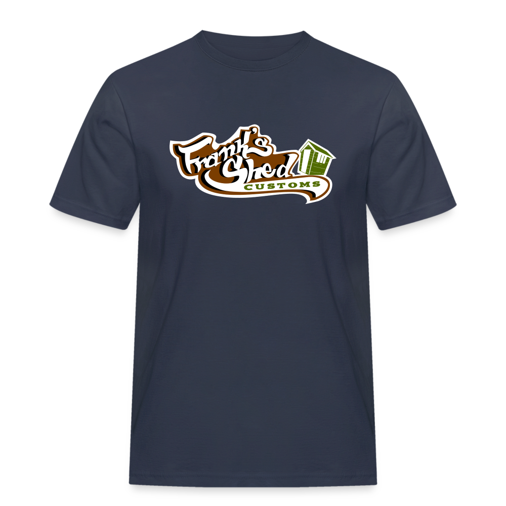 Franks Shed Customs (original) - Rugged T-Shirt - Navy