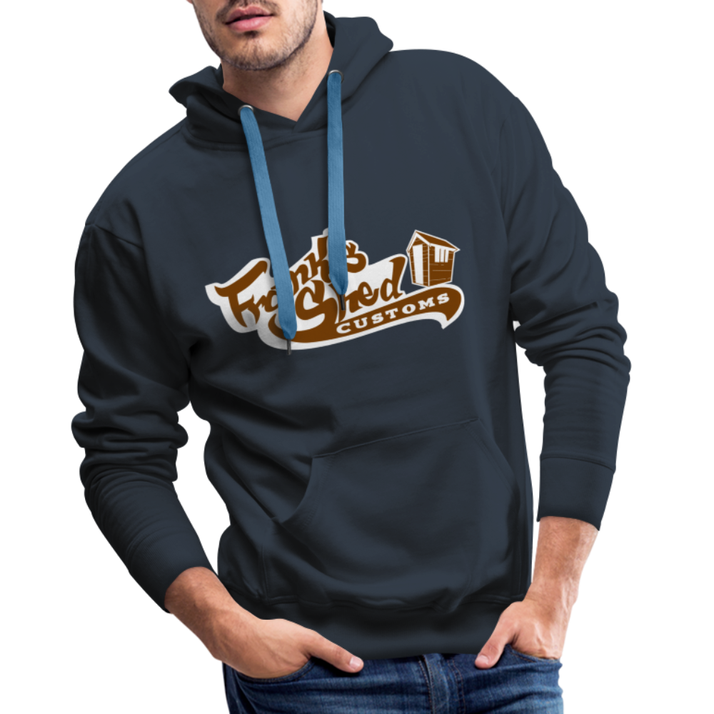 Franks Shed Customs (braun) - Premium Hoodie - Navy
