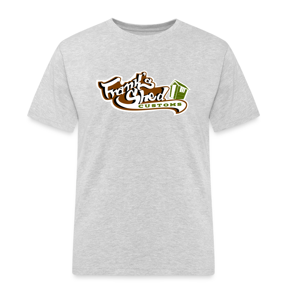 Franks Shed Customs (original) - Rugged T-Shirt - Grau meliert