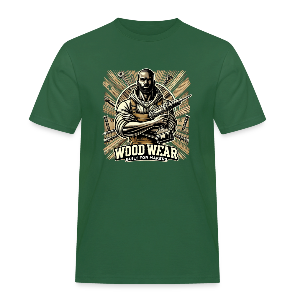 Workshop Warrior - Rugged T-Shirt - Flaschengrün