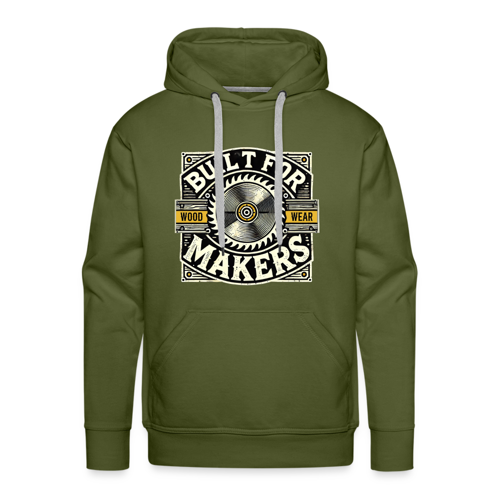 Built for Makers - Premium Hoodie - Olivgrün