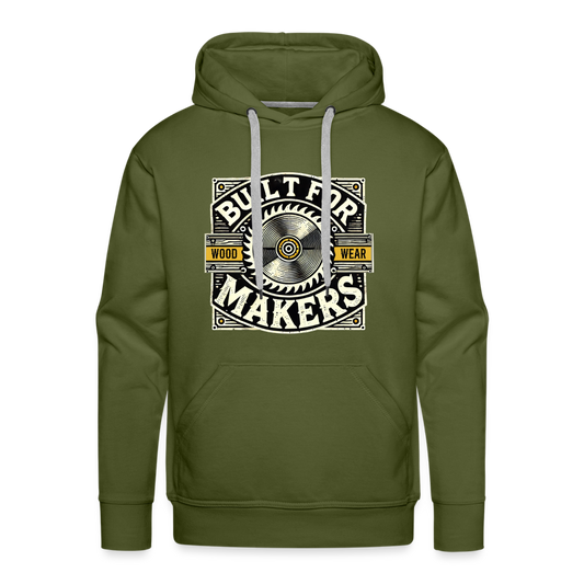 Built for Makers - Premium Hoodie - Olivgrün