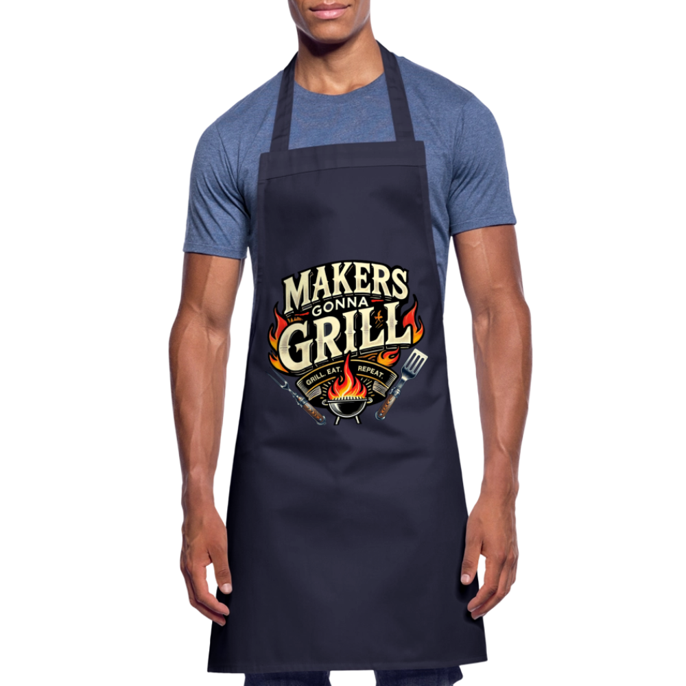 Makers gonna Grill - Grillschürze - Navy