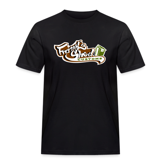 Franks Shed Customs (original) - Rugged T-Shirt - Schwarz