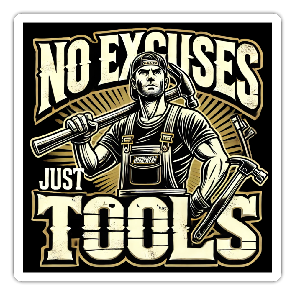 Tool Titan - STICKER 10x10cm - Mattweiß