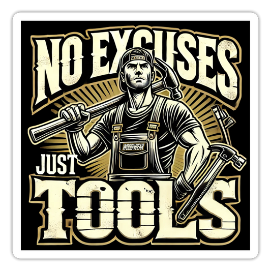 Tool Titan - STICKER 10x10cm - Mattweiß