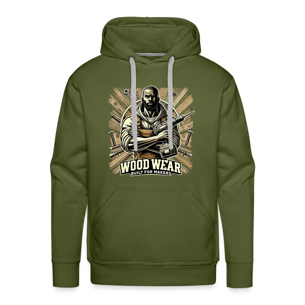 Workshop Warrior - Premium Hoodie - Olivgrün