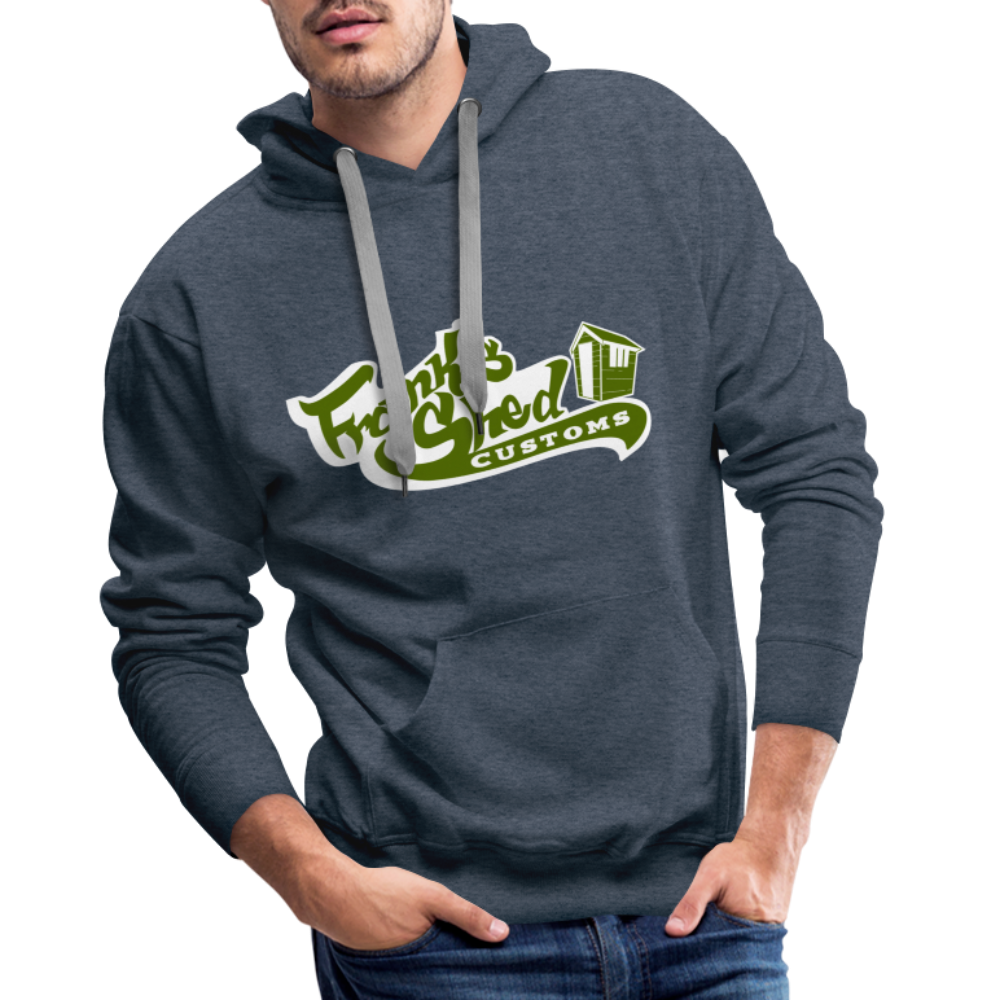 Franks Shed Customs (grün) - Premium Hoodie - Jeansblau