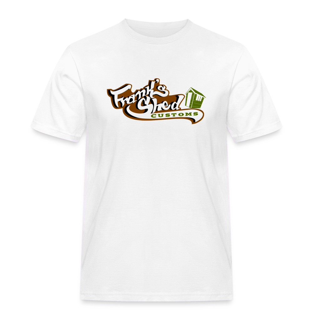 Franks Shed Customs (original) - Rugged T-Shirt - Weiß