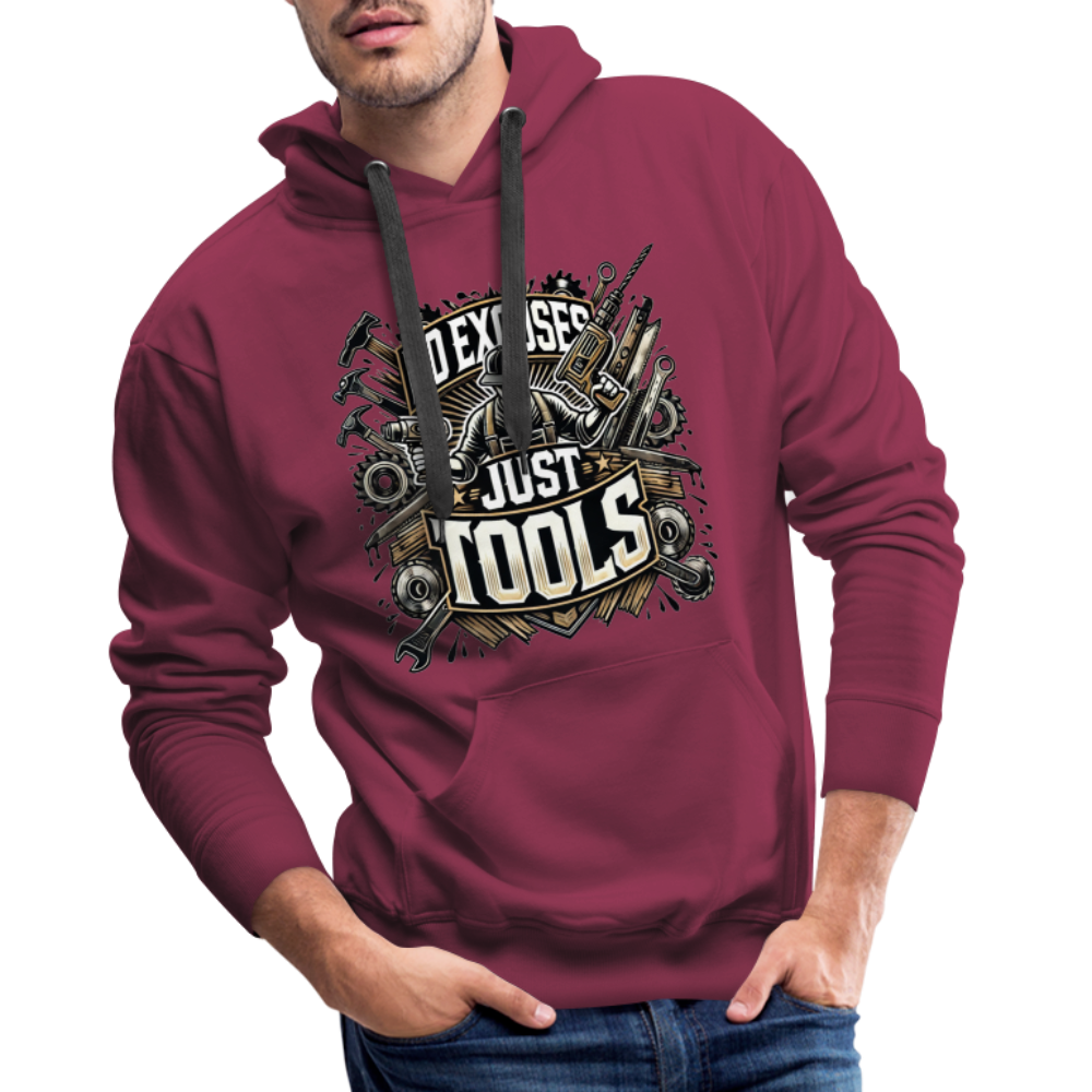 No Excuses, Just Tools! - Drill Sergeant Premium Hoodie - Bordeaux