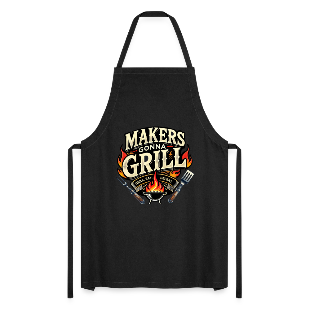 Makers gonna Grill - Grillschürze - Schwarz