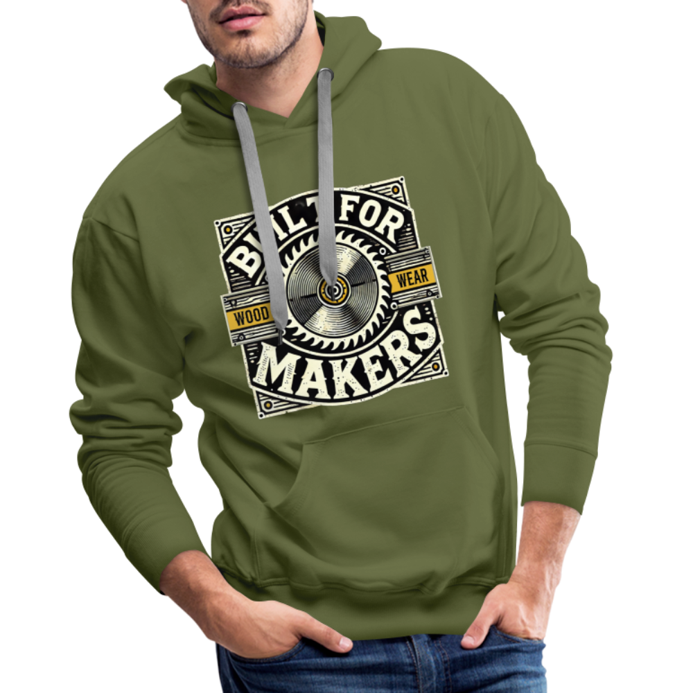 Built for Makers - Premium Hoodie - Olivgrün