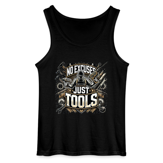 No Excuses, Just Tools! - Drill Sergeant Tank Top - Schwarz