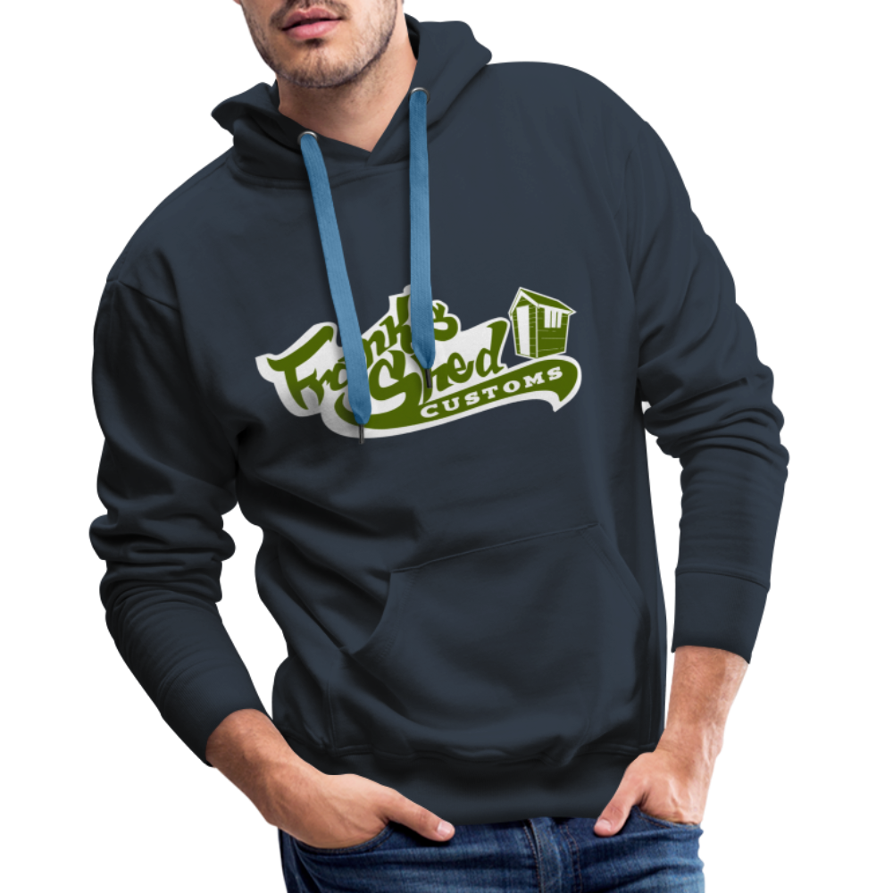 Franks Shed Customs (grün) - Premium Hoodie - Navy