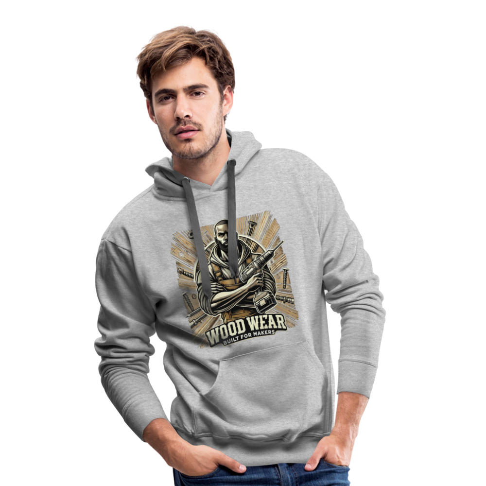 Workshop Warrior - Premium Hoodie - Grau meliert