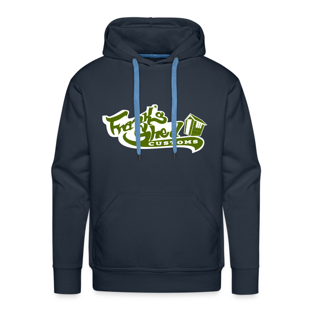 Franks Shed Customs (grün) - Premium Hoodie - Navy