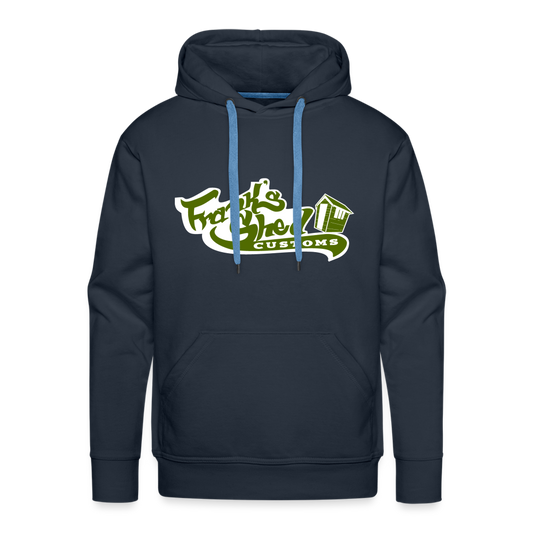 Franks Shed Customs (grün) - Premium Hoodie - Navy