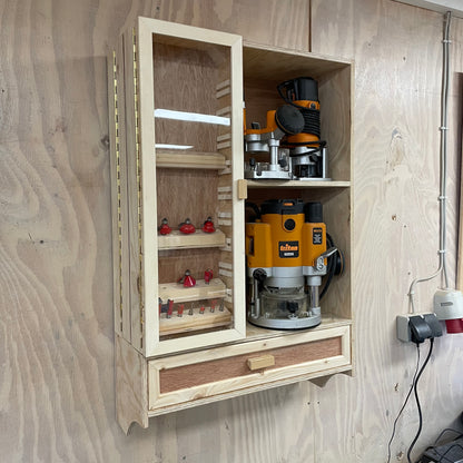 Fräserschrank für kleine Werkstätten (Bauplan)