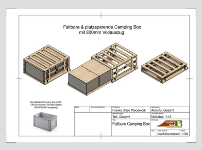 Faltbare Camping-Box (Bauplan)