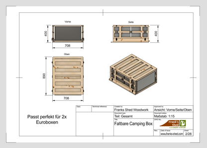 Faltbare Camping-Box (Bauplan)