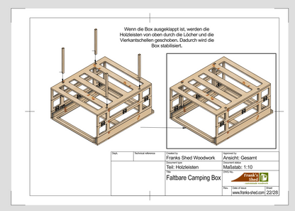 Faltbare Camping-Box (Bauplan)
