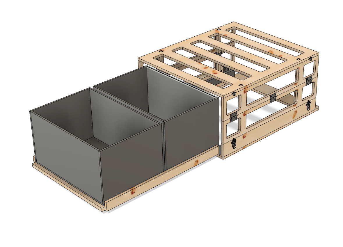 Faltbare Camping-Box (Bauplan)