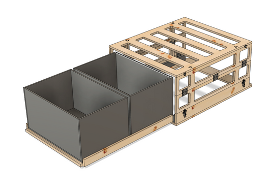 Faltbare Camping-Box (Bauplan)