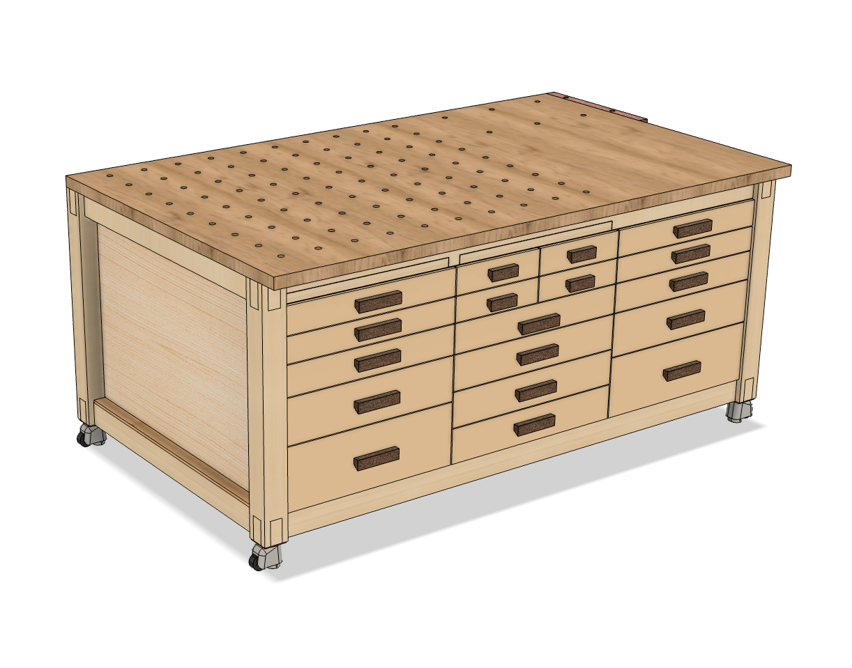 Mobile XXL Werkbank (Bauplan)
