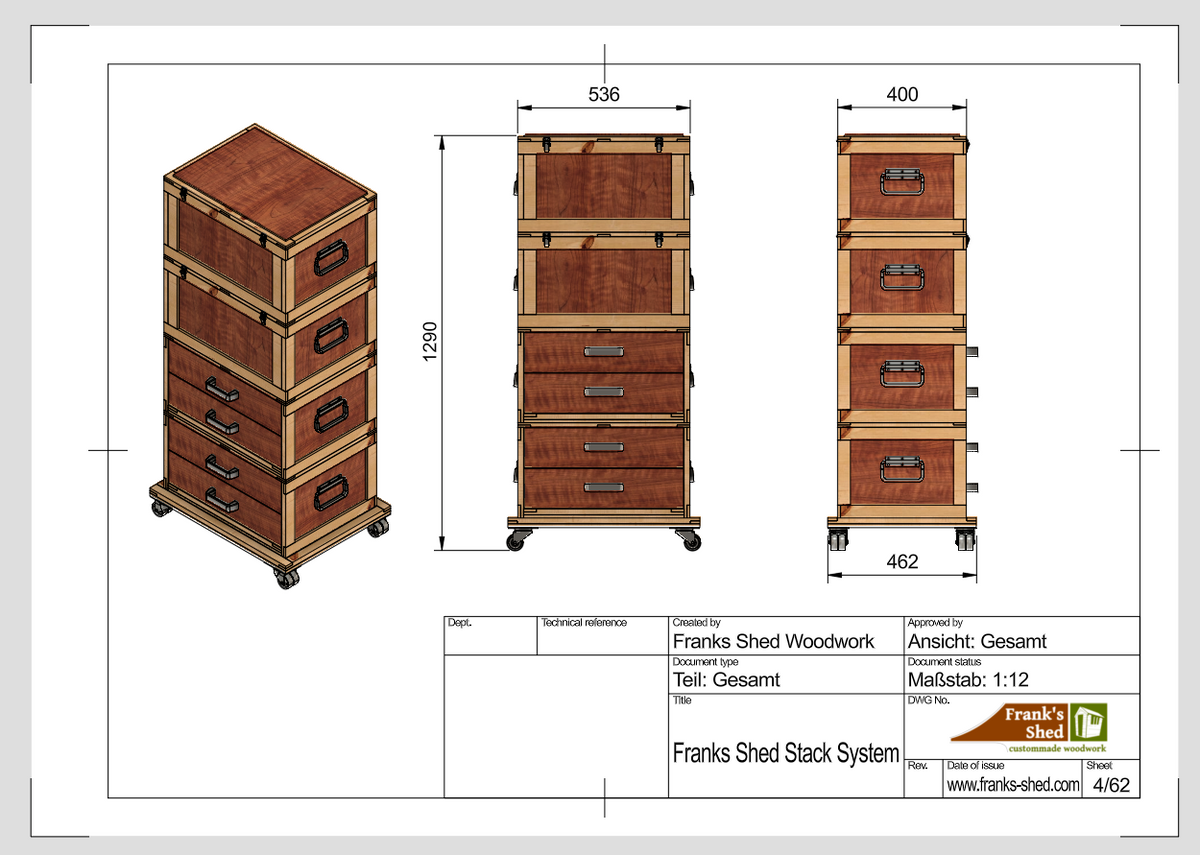 Franks Shed Stack System (Bauplan)