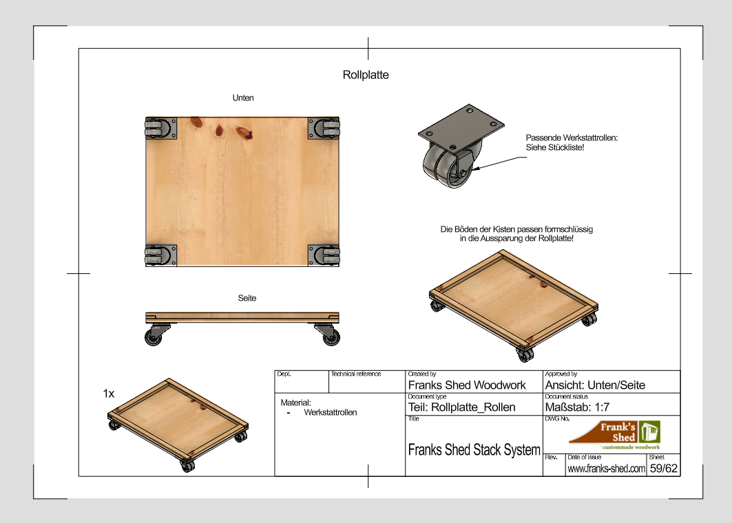Franks Shed Stack System (Bauplan)