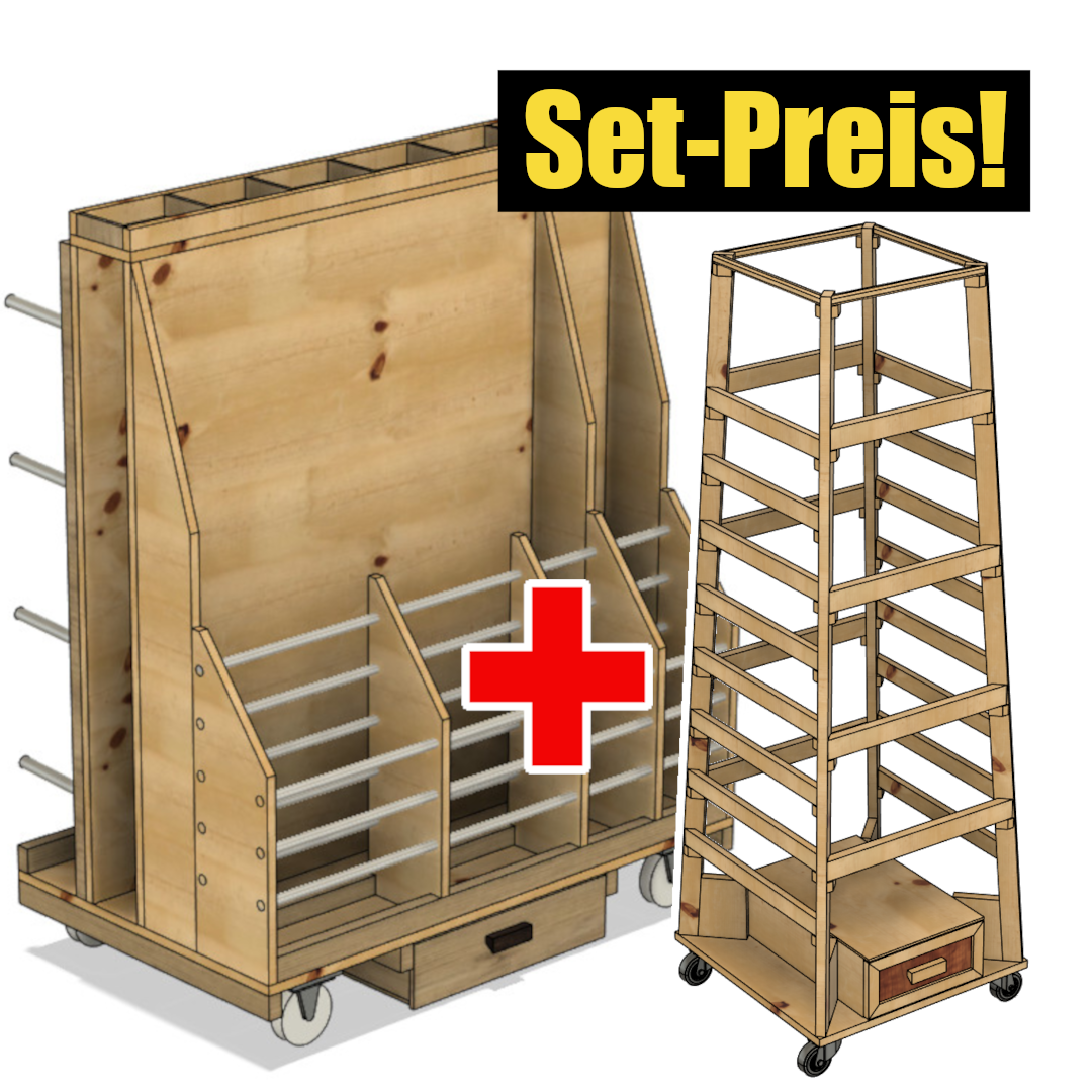 Heavy Duty SET - Klein: Holzlager + Zwingenturm (Baupläne)