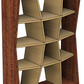 Modernes Wandregal aus Holz