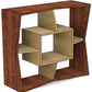 Modernes Wandregal aus Holz