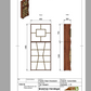 Modernes Wandregal aus Holz