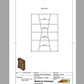 Modernes Wandregal aus Holz