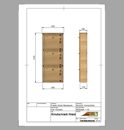 Schicker DIY Schuhschrank