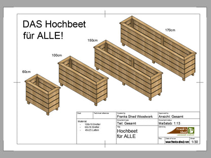 DAS Hochbeet für ALLE! (Bauplan)