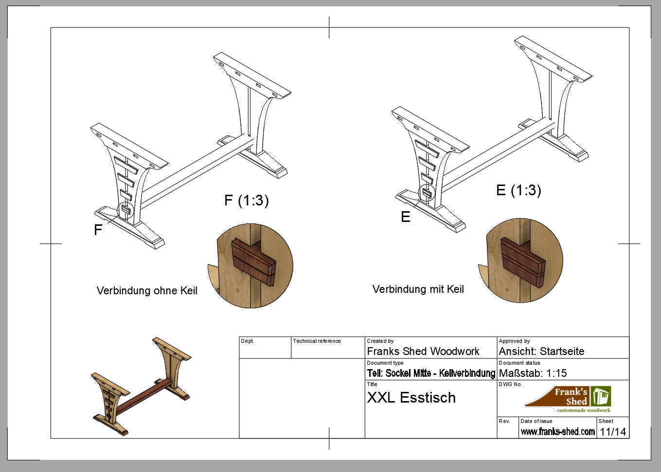 XXL Esstisch aus Holz