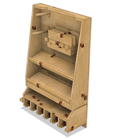 Ordnungs SET: Fräserschrank + Multi-Ladestation (Baupläne)