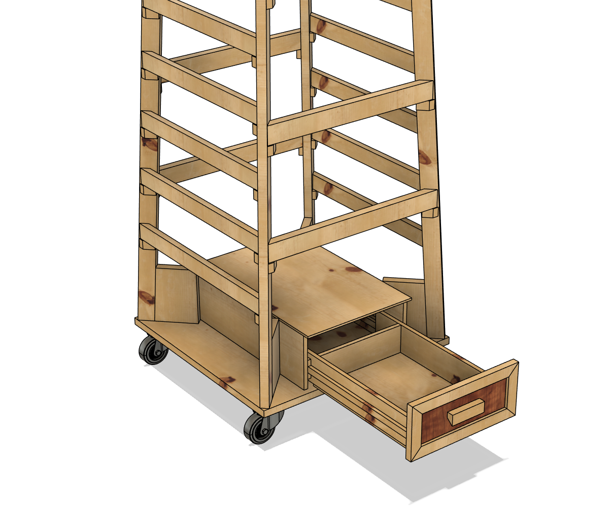Holzlager & Zwingenturm Bundle – Maximale Ordnung für deine Werkstatt (Kleine Versionen)