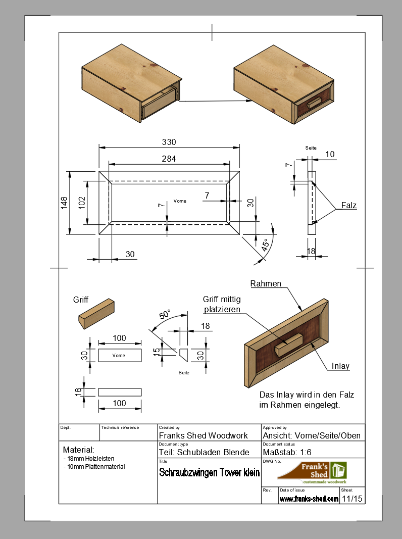 Holzlager & Zwingenturm Bundle – Maximale Ordnung für deine Werkstatt (Kleine Versionen)