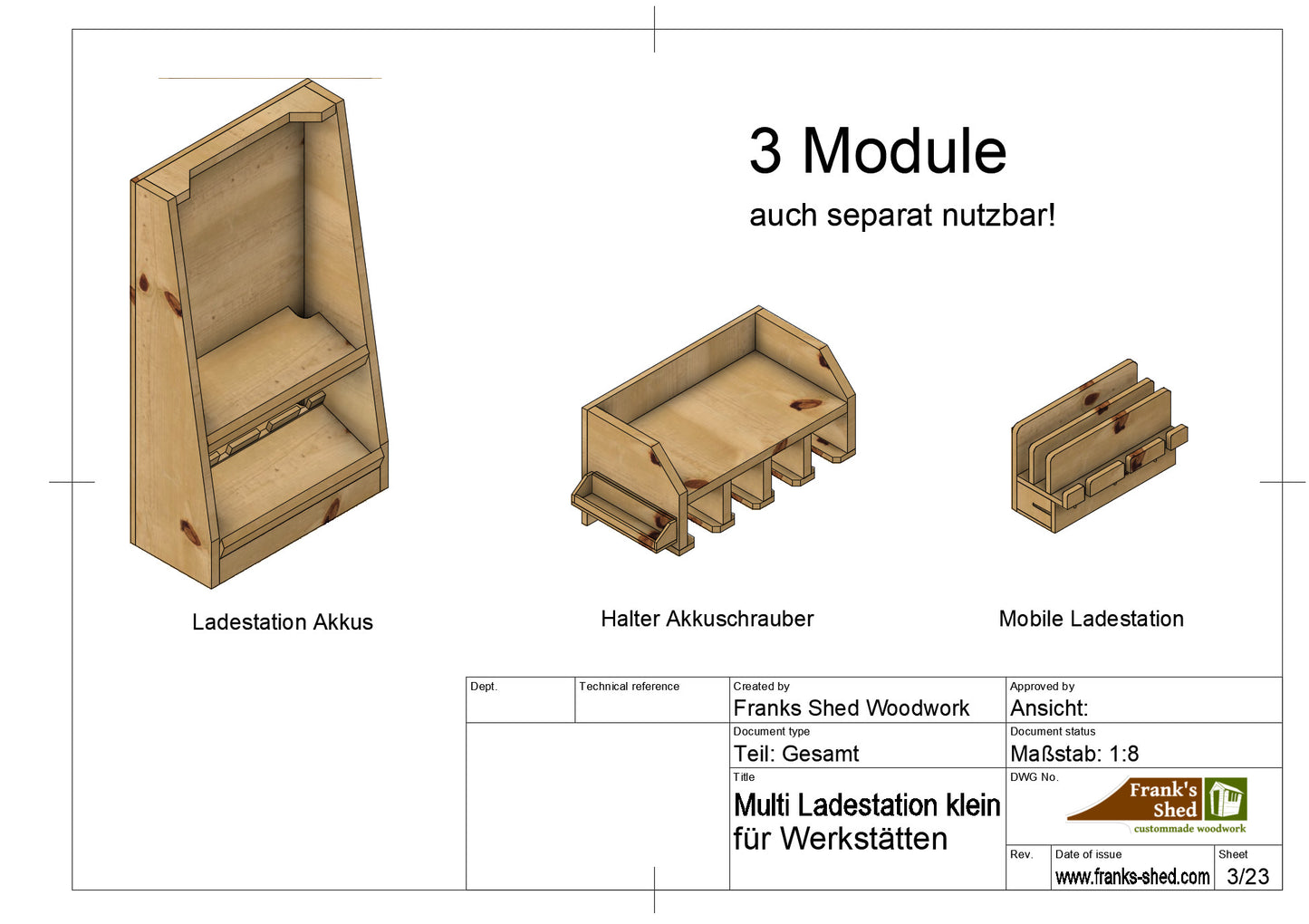 Multi Ladestation für JEDE Werkstatt! (Kleine Version)